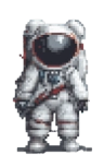 Pixelated Astronaut