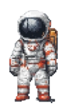 Pixelated Astronaut