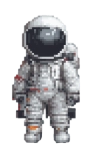 Pixelated Astronaut