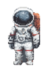 Pixelated Astronaut