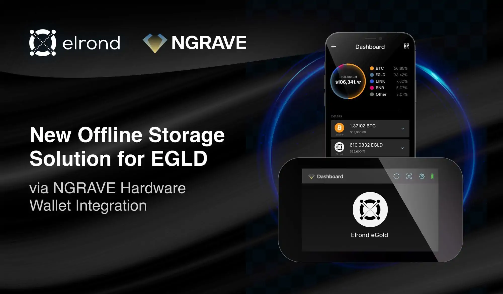 New Offline Storage Solution for EGLD via NGRAVE Hardware Wallet Integration