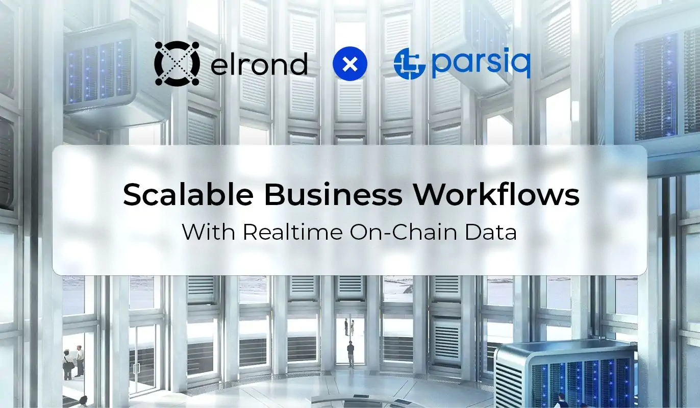 Scalable Business Workflows With Realtime Elrond On-Chain Data Via Parsiq