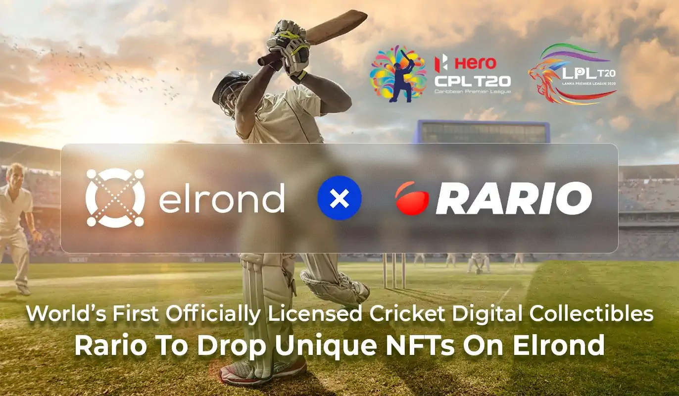 World’s First Officially Licensed Cricket Digital Collectibles Platform Rario To Drop Unique NFTs On The Elrond Blockchain