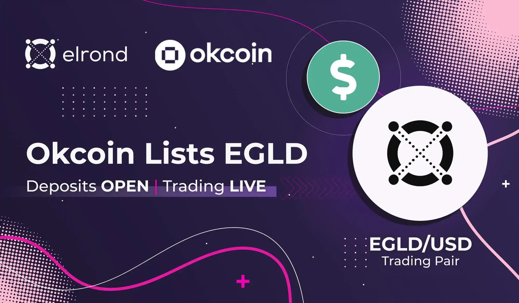 EGLD Is Now Listed On Okcoin