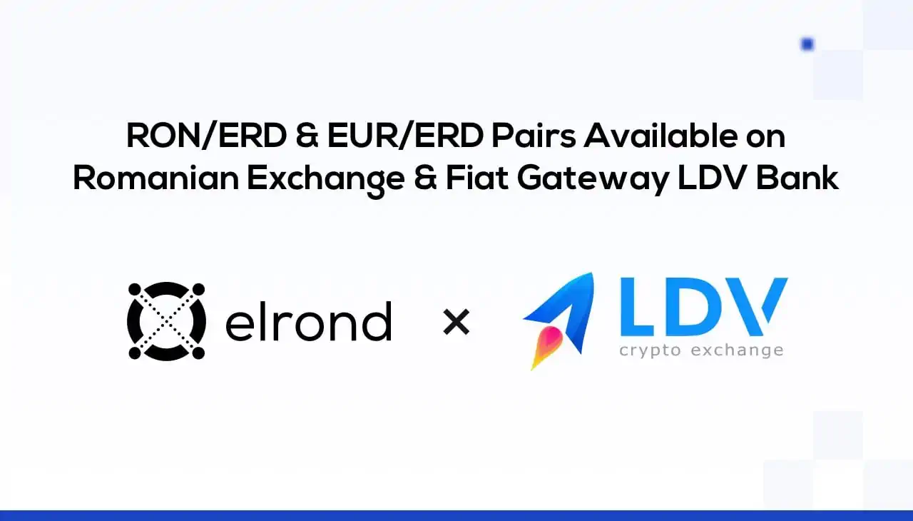 RON/ERD & EUR/ERD Pairs Available on Romanian Exchange & Fiat on/off-ramp LDV Bank