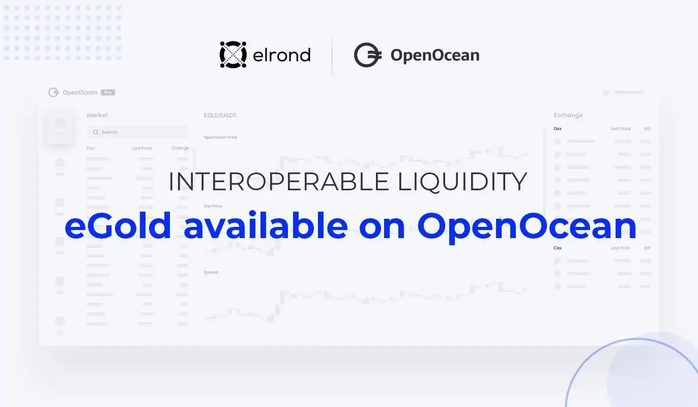 Increasing Interoperable Liquidity Flows: Elrond’s eGold Now Available On OpenOcean