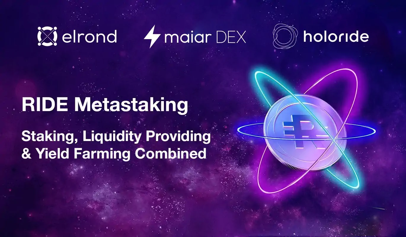 Introducing Metastake: A Maiar DEX Innovation Combining Staking, Liquidity Providing And Yield Farming Into One Powerful Product. RIDE Metastaking Debuts In February.