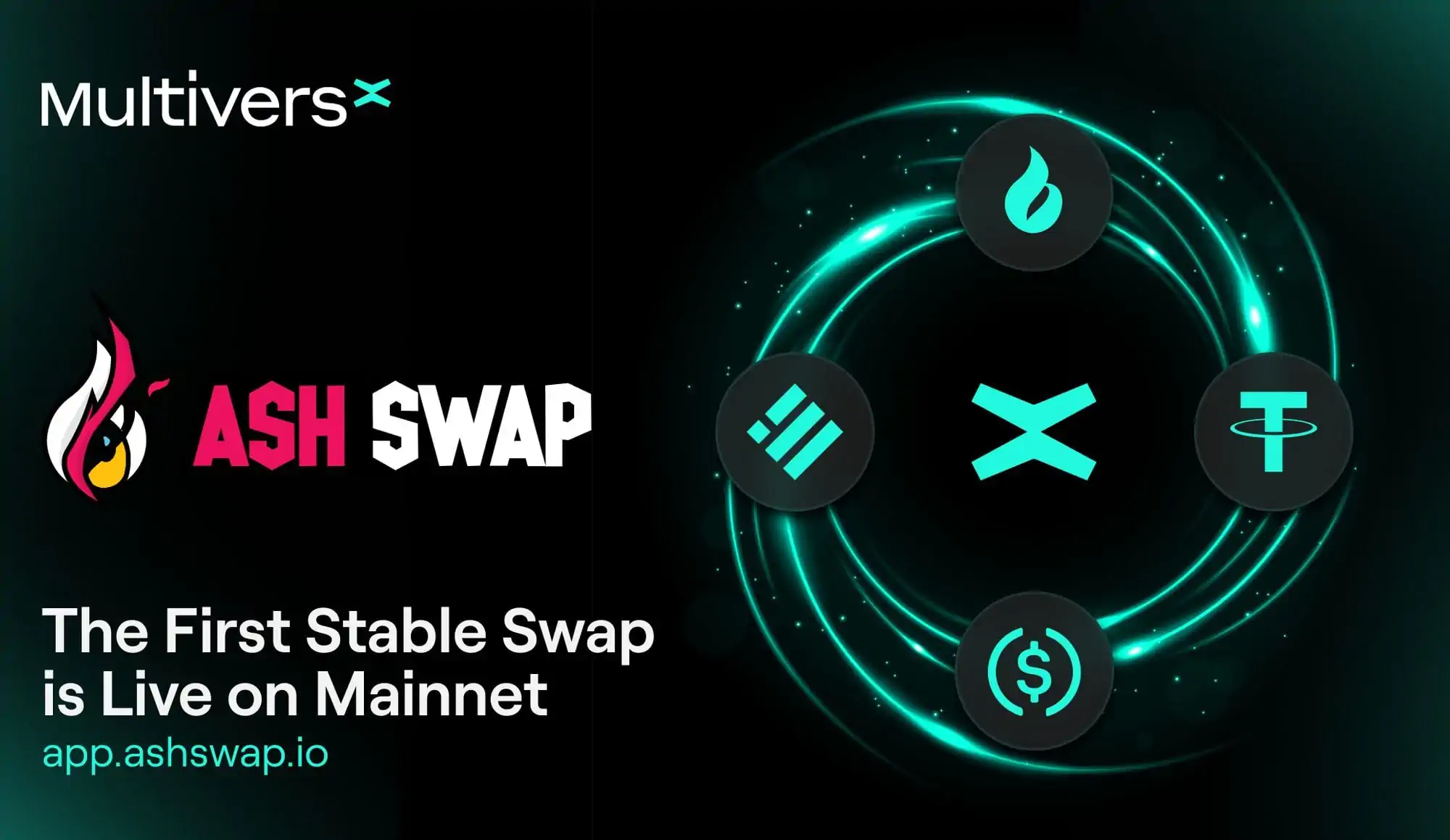 AshSwap Is Live On The MultiversX Mainnet Bringing Extremely Efficient Trading Of Stablecoins And Price-Like Assets