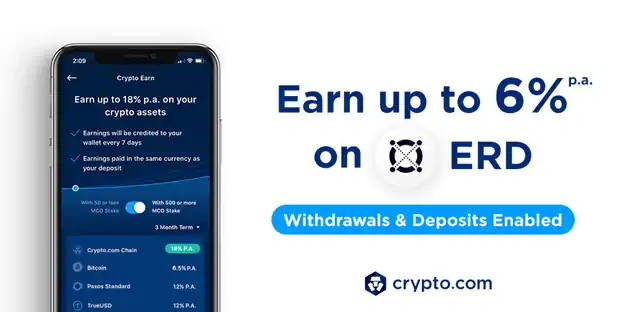 3x Bonus Crypto.com Exclusive Campaign for Elrond Short Term Deposits