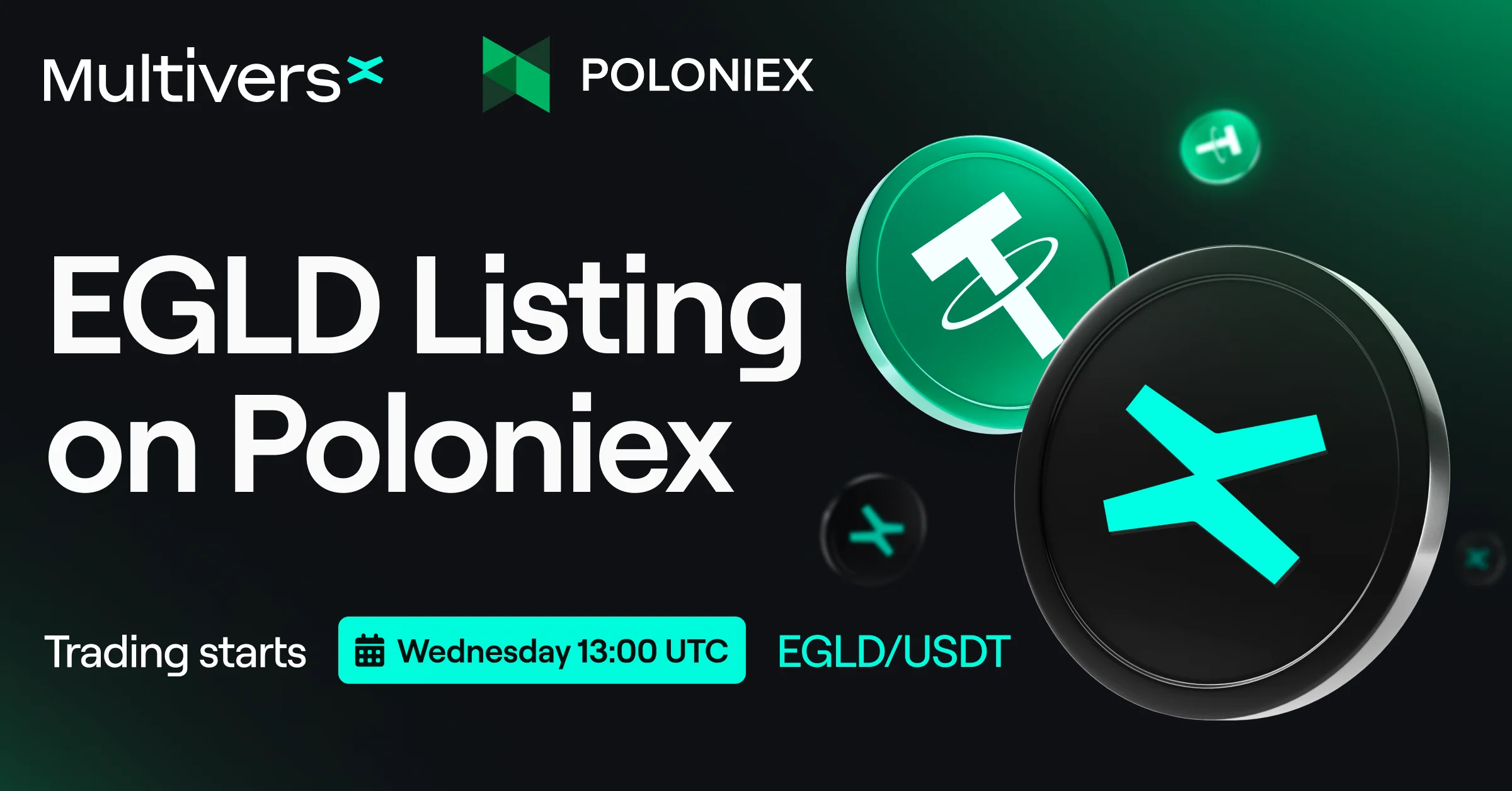 EGLD Now Listed on the Poloniex Exchange