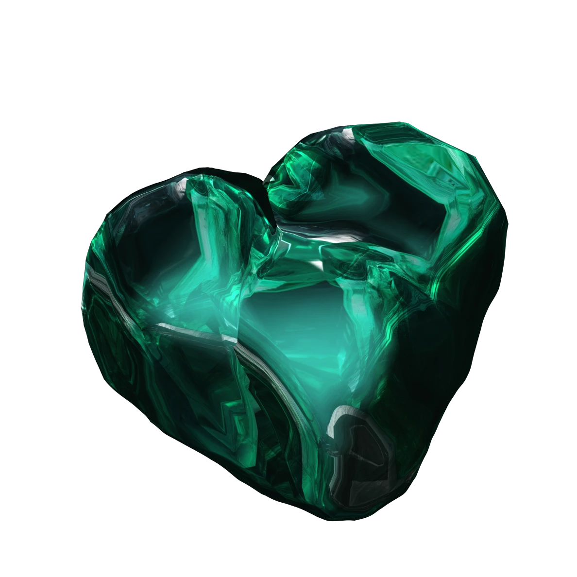 Green Diamond Heart
